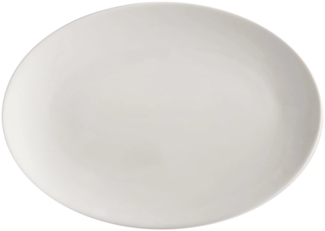 Maxwell & Williams ROUND Platte oval, 35 x 25 cm, Porzellan / White Basics / Servierplatte