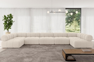 ALTDECOR Wohnlandschaft Garvo-U3, Corner Sofa U-Form Vielseitige Sofa Wohnlandschaft Wohnzimmer, Sofa Praktische Bequeme Funktionsecke Couch L-Form Eckcouch