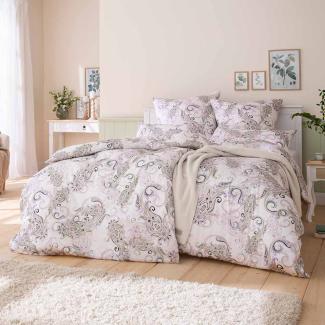 Estella Satin de Luxe Bettwäsche 155x220 Caroline lavendel Paisley 1020-660