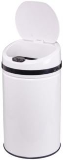 Echtwerk 'Inox' Abfalleimer mit Infrarot-Sensor, Edelstahl, 30 Liter, Weiß