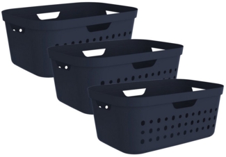 ROTHO Wäschekorb (Wäschekorbset, 3er-Set)