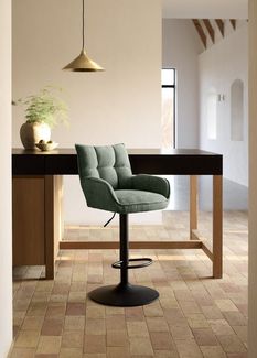 Barhocker >Marilla< (2er-Set) in waldgrün - 52x113,5x53 (BxHxT)