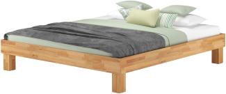 Erst-Holz Kingsize Doppelbett 200x200 Buche Bettrahmen Holzbett V-60. 87-20 ohne Zubehör