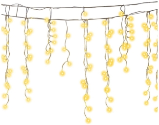 Clanmacy LED-Lichterkette LED Eisregen Lichterkette Eiszapfen 400LEDs Weihnachtsdeko Außen Innen, Weihnachten