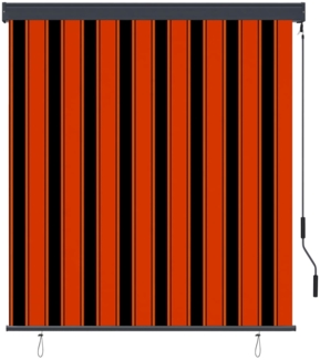 vidaXL Außenrollo 140x250 cm Orange und Braun 145972