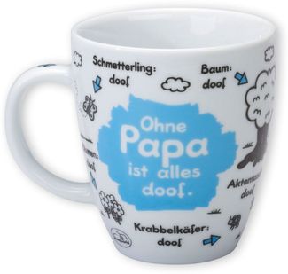 Sheepworld - Tasse "Ohne. ist alles doof" 0,5l ODIAD Geschenk Kaffee- Tasse Papa