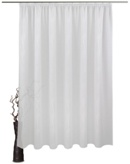 VHG Gardine Svantje, Kräuselband (1 St), halbtransparent, Polyester, Store