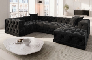 Sofa Dreams Wohnlandschaft Designer Stoff Sofa Palma U Form Samtstoff Stoffsofa