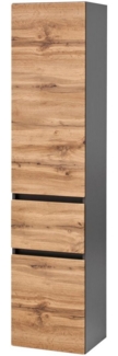 welltime Seitenschrank Kaunas 40 cm breit, mit Schubkasten, Soft-Close-Funktion