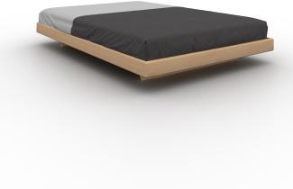 Marior HOME 'CARRE' Doppelbett, 160x200, Buchenholz, Unbehandelt