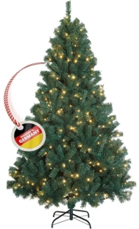 WILGOON Künstlicher Weihnachtsbaum Künstlicher Weihnachtsbaum, dichter Tannenbaum zu Weihnachten, 120 cm Baum mit LED-Beleuchtung, Perfekt für gemütliche Weihnachtsstimmung