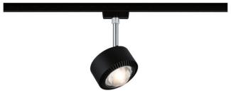 Paulmann 96927 URail LED-Spot Aldan 9W Schwarz matt/Chrom 2700K Metall/Kunststoff dimmbar