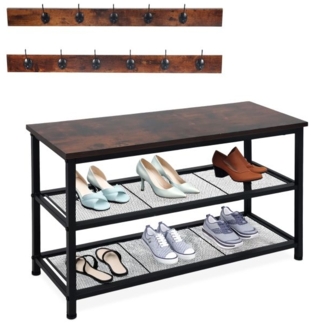 Schuhregal mit Garderobe Set 10051315