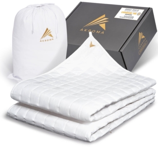 Akroma Premium Gewichtsdecke 155x220cm 9KG, Wei