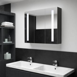 vidaXL LED-Spiegelschrank fürs Bad 89x14x62 cm 325544