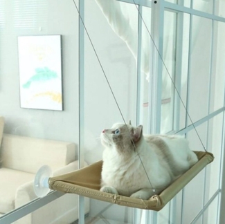 XDeer Katzen-Hängematte Katzen-Hängematte Fensterliege,Katzen Fensterbrett,Katzenhängematte, Katzenfenstersitz Fensterliege, Katzenhängematte, Haustierbett