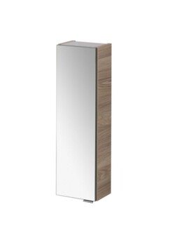 Fackelmann LUXOR Spiegel Hängeschrank 20 cm, Braun hell, links