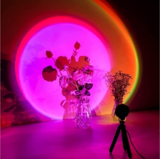 zggzerg Projektionslampe Sunset Lamp 16 Modi Bunte Sunset Projection Lamp Sonnenuntergang Lampe