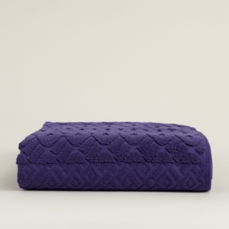 Dekoria Badetuch Lattice 70x140 cm deep violet