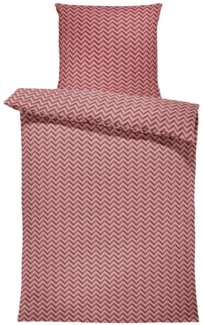 One Home Bettwäsche Zickzack, Jersey, 2 teilig, retro, kuschelig weiche Baumwolle Übergröße