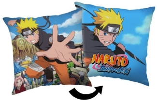Naruto Kopfkissen (1 Stück) Premium Dekokissen mit beidseitigem Digitaldruck