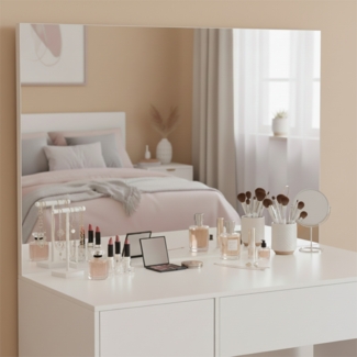 Bellamio 'Livny' Schminkspiegel, 110x70 cm, Wandspiegel aus HD-Glas (mit Wandbefestigung)