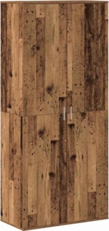 vidaXL Hochschrank mit Regal Altholz 80 x 39 x 178 cm Holzwerkstoff 3365570