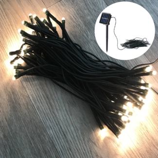150er LED Solar Lichterkette Weihnachtsbeleuchtung Aussen warmweiß
