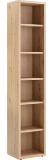Regal Design-Office / Disegno , Holzwerkstoff , Holzfarben , 44 x 215 x 35 cm