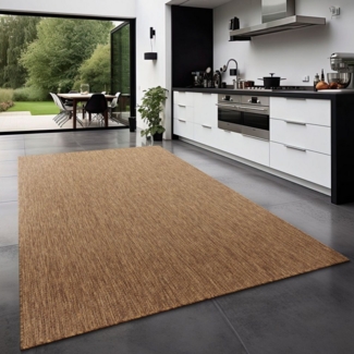 TT Home Teppich, Rechteckig, Höhe: 4 mm, Teppich Outdoor Wohnzimmer Esszimmer Balkon Wetterfest