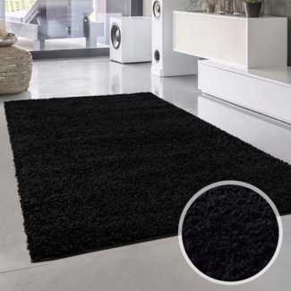 Carpet City Hochflor-Teppich Shaggi uni 500, rechteckig, Höhe: 30 mm, Läufer, Shaggy, Uni, Langflor, weich, Wohnzimmer, Schlafzimmer, Kinder