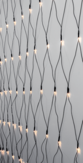 EGLO LED Lichternetz für innen und außen, Außenbeleuchtung Lichterkette warmweiß, Lichtervorhang mit Kabel, 3x3 m