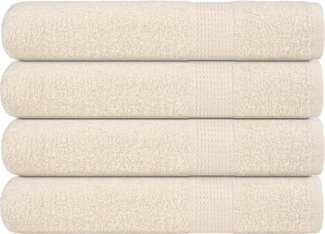 vidaXL Saunatücher 4 Stk. Creme 80x200 cm 360 g/m² 100% Baumwolle 137008