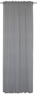 ELBERSDRUCKE Vorhang Vorhang mit verdeckten Schlaufen Liem anthrazit 255x140cm Leinenoptik (1 St), halbtransparent