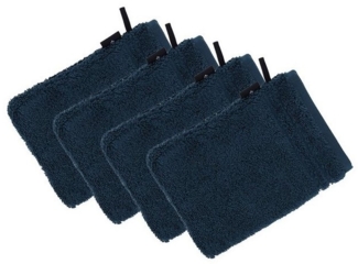Vossen Waschhandschuh 4er Pack Waschhandschuh 22 x 16 cm Vienna Style Su, Frottier (Spar-Set, 4-St), Vegan