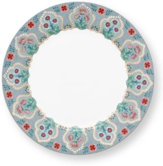 Pip Studio Frühstücksteller Flower Festival Deco Hellblau (21 cm) 51.001.285