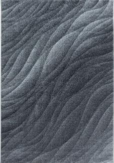 Kurzflor Teppich Oro Läufer - 80x150 cm - Grau