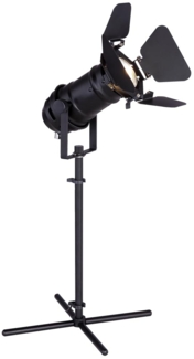 Verstellbare Tischleuchte, schwarz, Höhe 48,5 cm