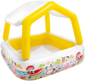 Intex Aufblasbares Planschbecken mit Sonnenschutz 157x157x122 cm 3202901