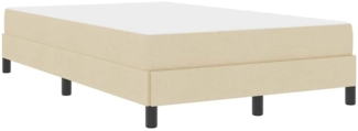 vidaXL Boxspringbett mit Matratze Creme 120 x 190 cm Stoff 3398477