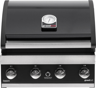 Grandhall Einbau-Gasgrill Premium G4 Built-In 4 Brenner 14 kW K04000306A