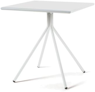 Outdoortisch Rick 80x80x75 cm weiß