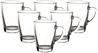 Van Well Glasbecher Kaffeebecher 300 ml 6er Set