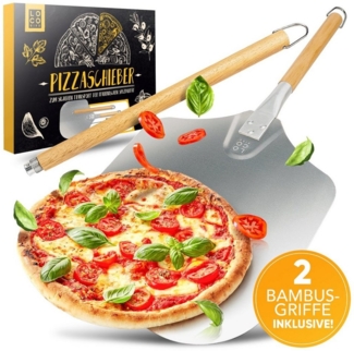 Loco Bird Pizzaschieber aus rostfreiem Aluminium, Pizzaheber mit abgerundeten Kanten
