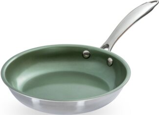 JUST VEGAN Bratpfanne CeraVegan 20 cm Edelstahl