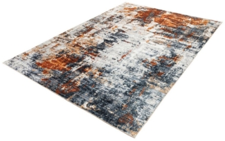 riess-ambiente Designteppich MODERN ART 230x160 cm grau kupfer · moderner Kurzflor-Teppich, rechteckig, Höhe: 8 mm, Wohnzimmer · Fußbodenheizung-geeignet · Indoor · Grafikmuster