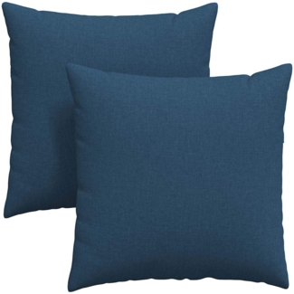 vidaXL Sofakissen 2 pcs Blau 60 x 60 cm Stoff 42014005
