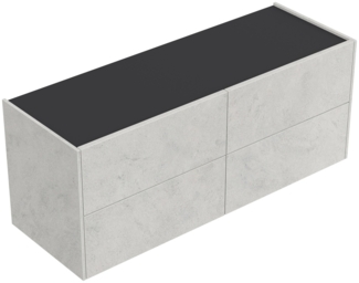 Hängekonsole Sideboard Urban Slimline 4 Push-to-open Einzüge Stein : Stein / Grafit