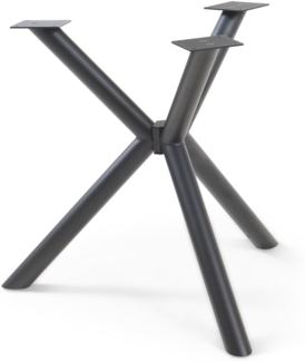 Tischgestell Viserinna Stahl 94,5x94,5x73 cm Schwarz [en. casa]