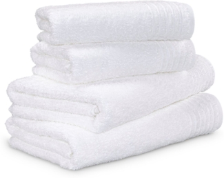 Möve Handtuch Set New Classic, Walkfrottier (4-St), 2x Hand- und 2x Duschtücher, 100% bester Baumwolle (480 g/m)